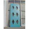 Image 1 : 8' Blue Diamond Cut Wall Panel