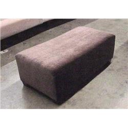 Dark Brown Suede Velvet Bench Seat 