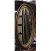 Image 1 : Gold Colored Decorative Oval Mirror  X2