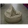 Image 1 : Large 36" Tan Soft Lounge Bean Bag X2