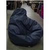 Image 1 : Large 36" Grey Blue Soft Lounge Bean Bag 