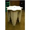 Image 1 : White Moroccan Style Side Table X2