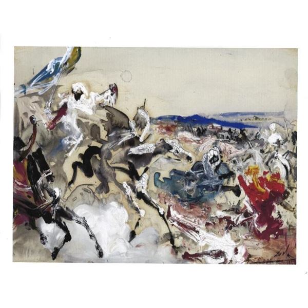 Salvador Dali (1904-1989) "ARABES (ETUDE POUR "LA