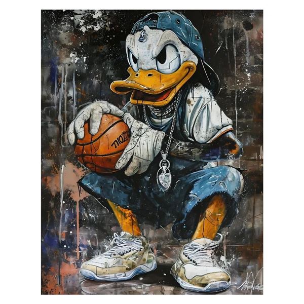 DisneyÕs ÒDonald Duck DunkinÓ ZCILL 16_20" Fine Ar
