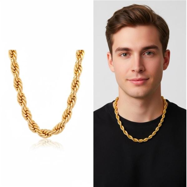Valencia 18kt Gold Layered Oro Laminado 50cm Rope