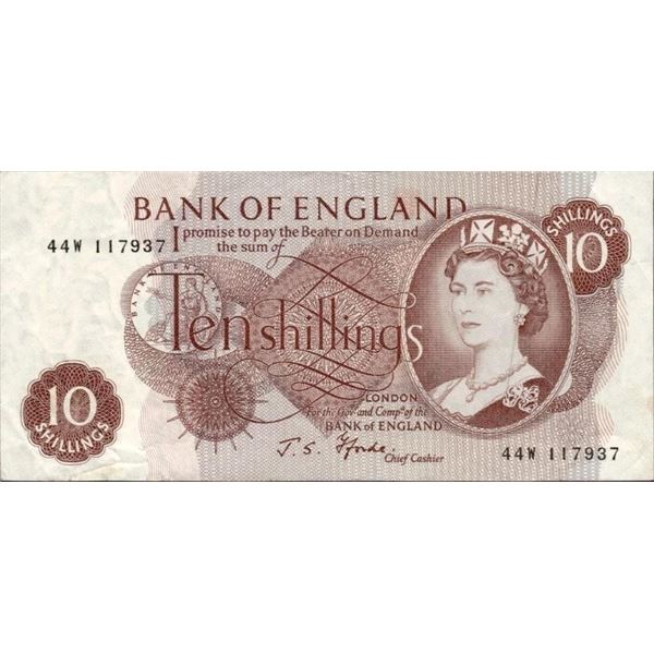 1970 Bank of England 10 Shillings