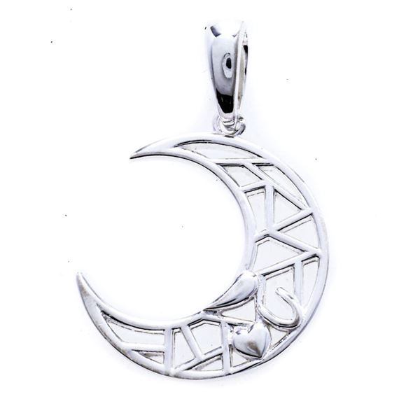925 Sterling Silver Moon Pendant (24)