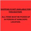Image 1 : SHIPPING IS NOT AVAILABLE FOR THIS AUCTION