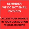 Image 1 : WE DO NOT EMAIL INVOICES