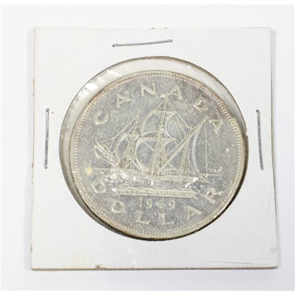 1949 CANADIAN SILVER DOLLAR 80% SILVER