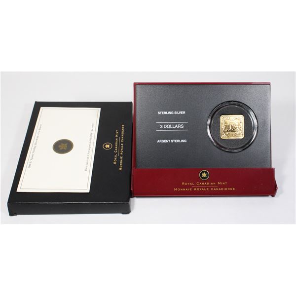 2006 $3 SQUARE STERLING SILVER COIN-THE BEAVER