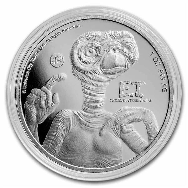 2022 E.T. 40TH ANNIVERSARY 1 OZ. SILVER COIN