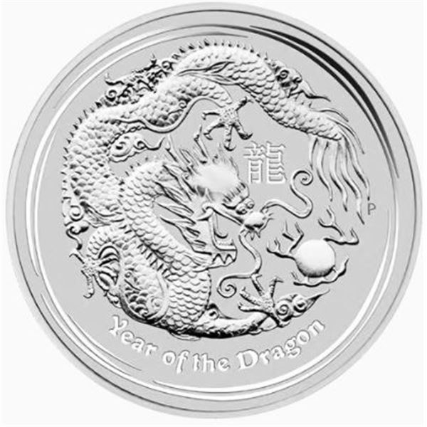 10 OZ 2012 LUNAR YEAR OF THE DRAGON SILVER COIN