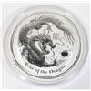Image 2 : 10 OZ 2012 LUNAR YEAR OF THE DRAGON SILVER COIN