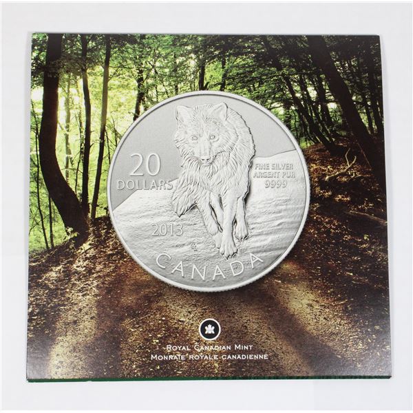 2013 1/4 OZ SILVER WOLF #8