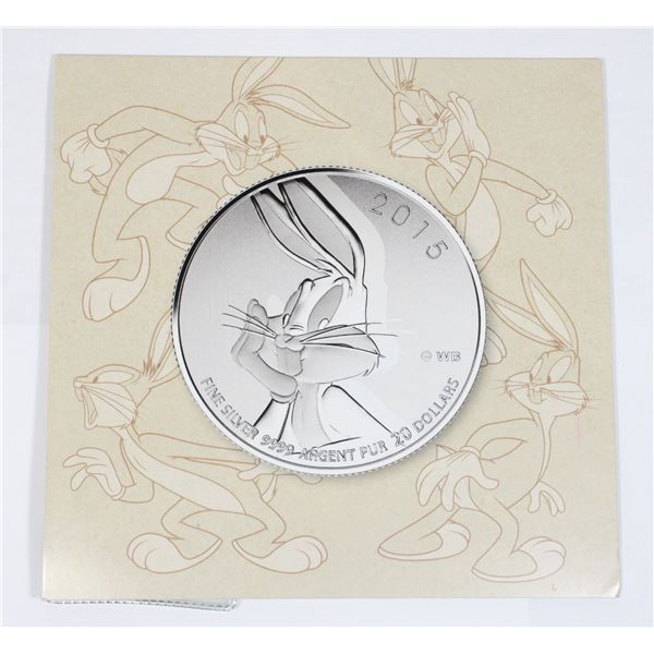 2015 1/4 OZ SILVER BUGS BUNNY LOONEY TUNES #16