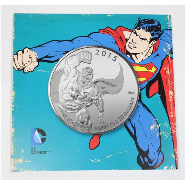 2015 1/4 OZ SILVER SUPERMAN DC COMICS ORIGINALS #17