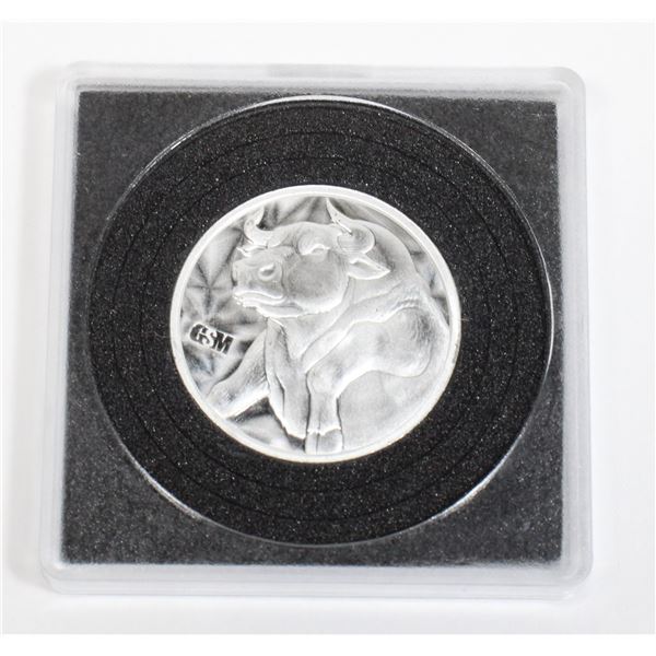 1/4 OZ BULL AND BEAR SILVER ROUND