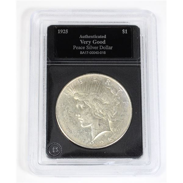 1925 PEACE SILVER DOLLAR