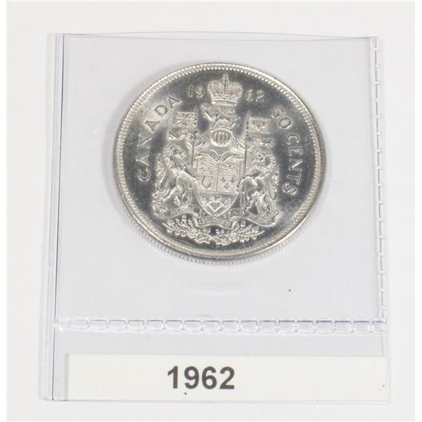 1962 CANADA SILVER HALF DOLLAR