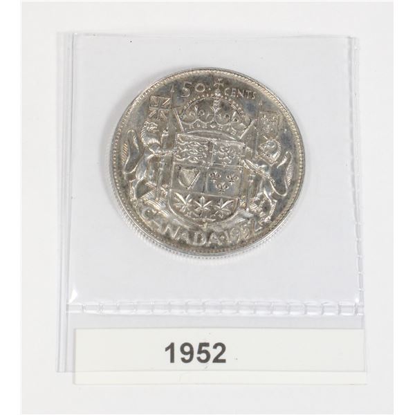 1952 CANADA SILVER HALF DOLLAR