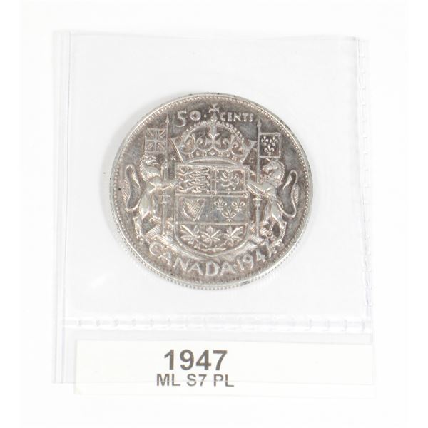 1947 CANADA SILVER HALF DOLLAR