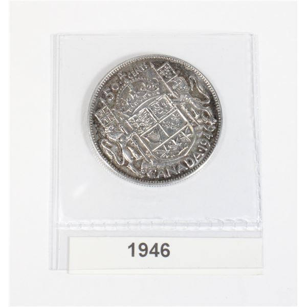 1946 CANADA SILVER HALF DOLLAR