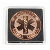 Image 1 : 1 OZ EMERGENCY MEDICAL SERVICES COPPER ROUND