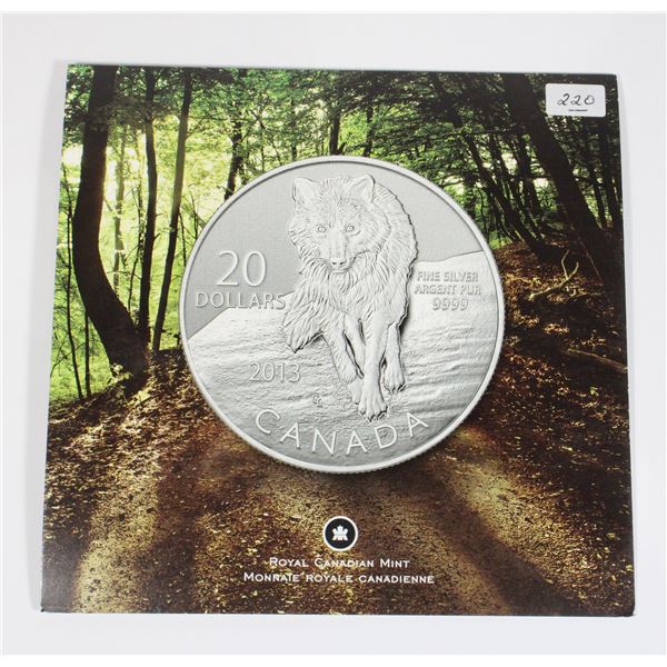 2013 $20 DOLLAR FINE SILVER SPECIMEN