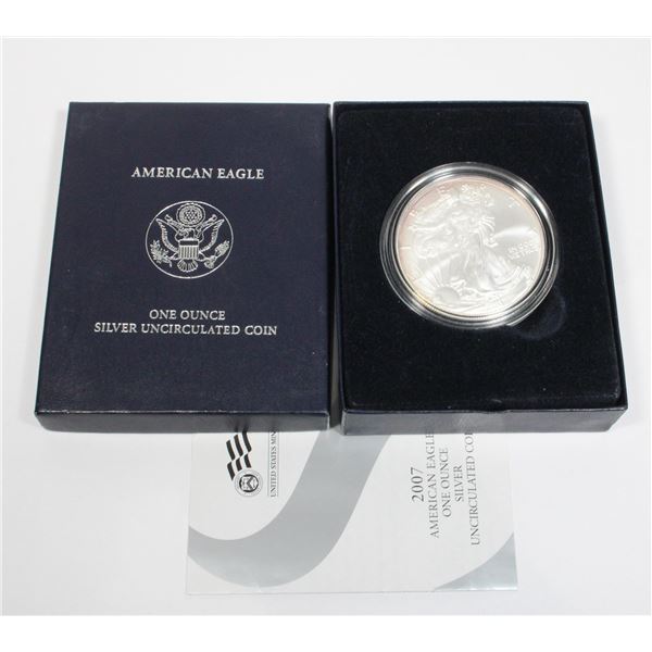 2007 AMERICAN ONE OUNCE SILVER UNCIRCULATED COIN