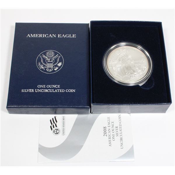 2008 AMERICAN ONE OUNCE SILVER UNCIRCULATED COIN