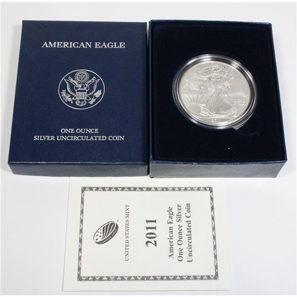 2011 AMERICAN ONE OUNCE SILVER UNCIRCULATED COIN