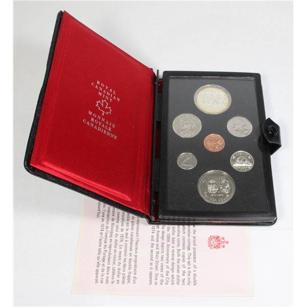 1974 WINNIPEG 100 SET OF 7 COINS