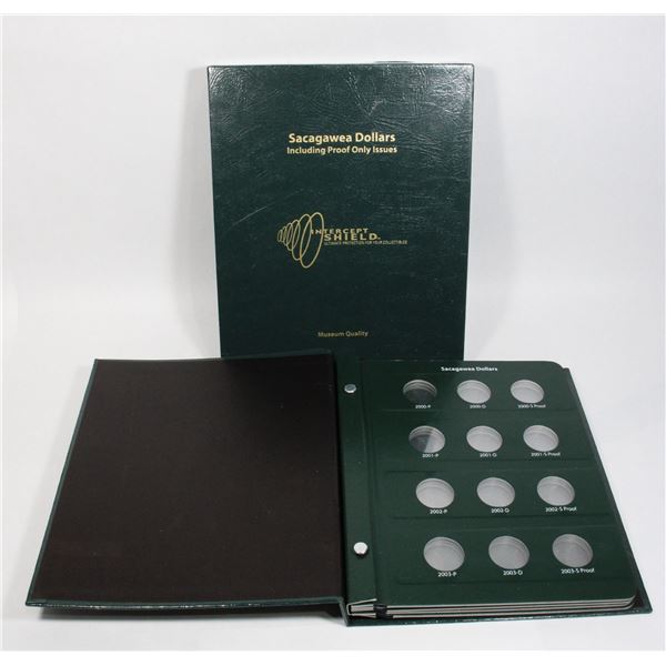 INTERCEPT SHIELD COIN ALBUM SACAGAWEA DOLLARS