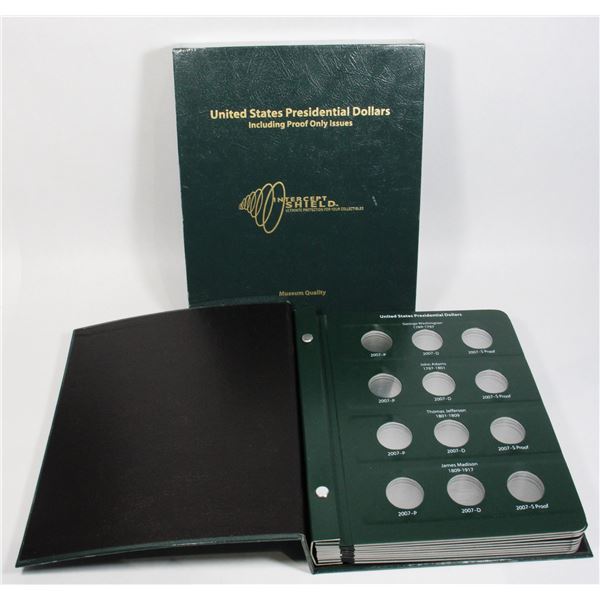 INTERCEPT SHIELD COIN ALBUM US PRESIDENTIAL