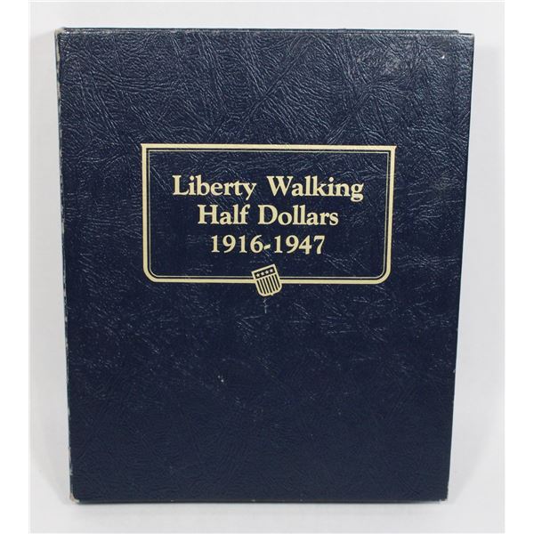 COIN ALBUM EMPTY-LIBERTY WALKING HALF DOLLARS