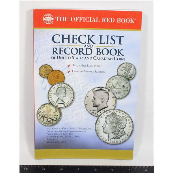 CHECK LIST AND RECORD BOOK OF U.S & CANADIAN COINS