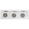 Image 1 : 1 SET 3 - 1969, 1974 & 1976 .50 CENT CANADIAN