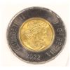 Image 2 : 2022 $2.00 CANADIAN COIN, BLACK BORDER.