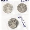 Image 1 : 1 SET 3 - 1968 .50 CENT 'ERROR' CANADIAN COINS-