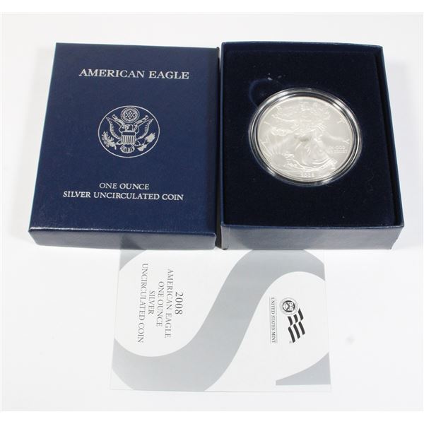 2008 AMERICAN ONE OUNCE SILVER UNCIRCULATED COIN
