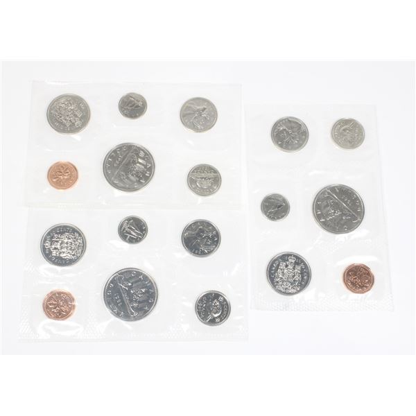 3 1985 CANADA UNCIRCULATED MINT SETS