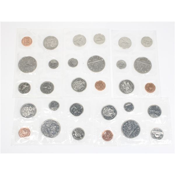 5 1985 CANADA UNCIRCULATED MINT SETS