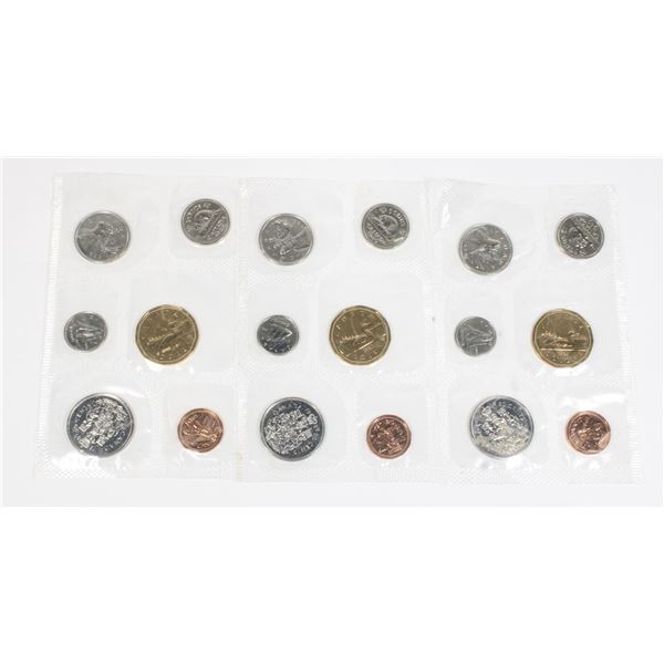3 1989 CANADA UNCIRCULATED MINT SETS