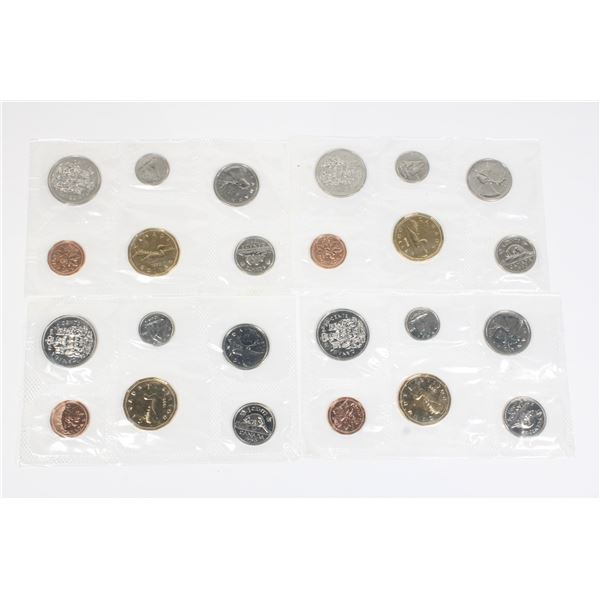 4 1990 CANADA UNCIRCULATED MINT SETS