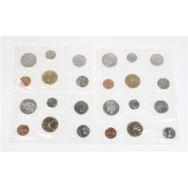 4 1991 CANADA UNCIRCULATED MINT SETS