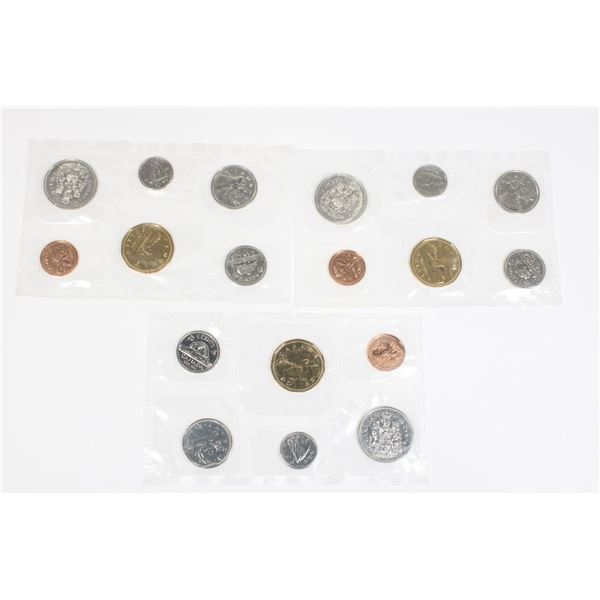 3 1992 CANADA UNCIRCULATED MINT SETS