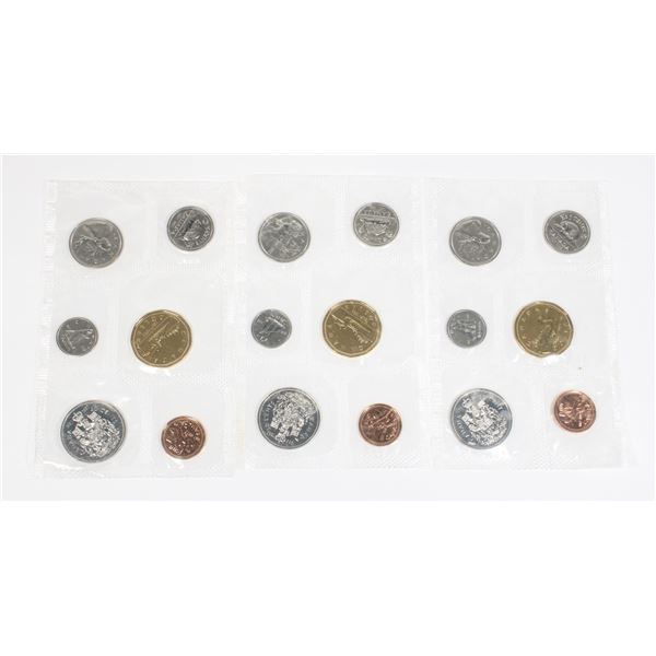 3 1992 CANADA UNCIRCULATED MINT SETS