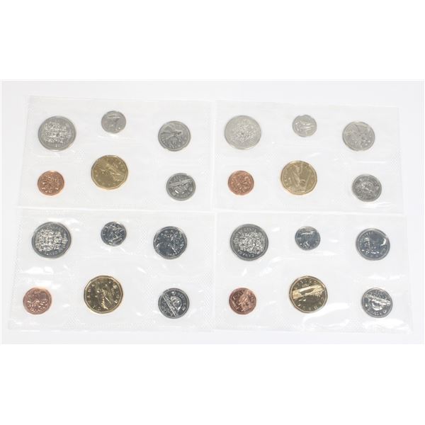 4 1993 CANADA UNCIRCULATED MINT SETS