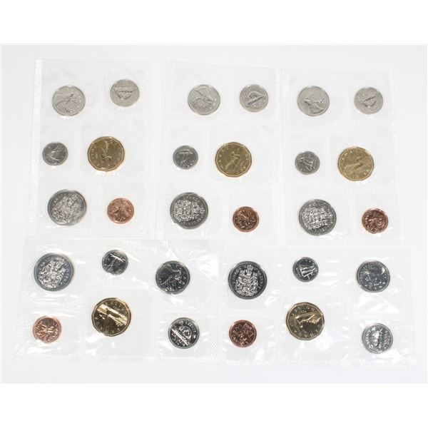5 1994 CANADA UNCIRCULATED MINT SETS